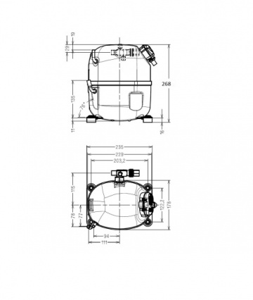 Compresor frigorific Tecumseh AJ2432P-FZ
